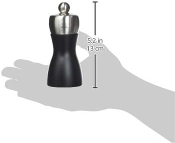 Peugeot - Fidji Salt & Pepper Mill Set, Beechwood & Stainless Steel, Matt Black, 12 cm, Matt Black & Steel - Image 5
