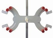 Double Burette Clamp with Enamel Finish