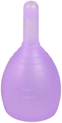 XYanXXX Menstrual Cup,Anti-Side Leakage Silicone Reusable Period Cup,Best Feminine Alternative Protection to Tampons and Cloth Sanitary Napkins Purple S