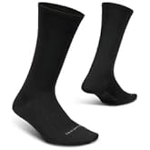 Feetures Everyday Ultra Light Cushion Crew Sock for Men - Moisture-Wicking Socks