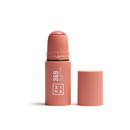3INA MAKEUP - The No-Rules Stick 369 - Marron Rose - Blush Crème aux Acide Hyaluronique - Stick pour Yeux, Lèvres et Joues - Fini Naturel et Lumineux - Vegan - Cruelty Free