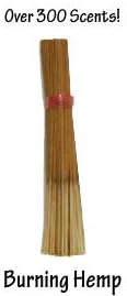 Aroma Harmony 11” Premium Incense Sticks, 1 Bundle of 100 - Burning Hemp