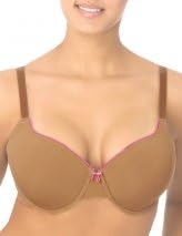 Creme Bralee Yvonne Plunge Contour Bra 12359 40G/Caramel/Pink