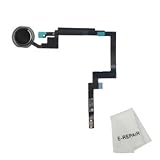 Home Button Key Flex Cable Finger Touch Assembly Replacement Part for Ipad Mini 3 (Black)