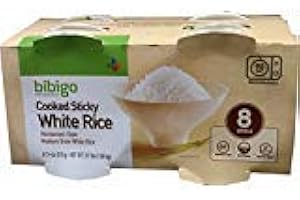 KIMBONNI Bibigo Restaurant-Style Cooked Sticky White Rice, 8 - 7.4-ounce Bowls - Pack of 3 (24 total)