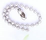 10 Pcs Ball Chain, 4 Inch, Iron Ball Chain Strands, Tag Chains Keychains Snap Link Connector, BRAND NEW