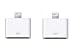 2 Pack 30-Pin to 8-Pin Charging Sync Adapter Converter for 5 5C 5S SE 6 6S 6 Plus 6S Plus 7 7 Plus 8 Plus X XR XS XS Max (No Audio Support) (White) primary