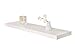 WELLAND 12-Inch Depth Houston Floating Wall Shelf, Deeper Than Others (48-Inch, White)