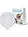 London Luxury 10X Magnifying Makeup Mirror | Lighted Makeup Mirror With 20 LEDs | 8" Wide | Travel Vanity Mirror Is Compact | Suction Cup With 360 Rotation | Battery Operated Make Up Mirror With Light primary
