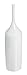 MetroDecor mDesign Plastic Toilet Bowl Brush and Holder for Bathroom Storage - White