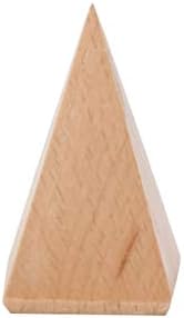 chenpaif Jewelry Shelf Display Rack Natural Wood Ring Holder Organizer Pyramid Showcase