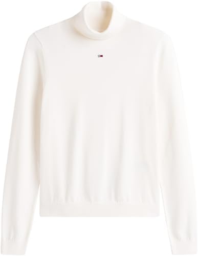 Damen Tjw Essential Trtlnk Sweater Dw0dw21672 Pullover, White (Ancient White), M EU