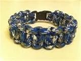 Blue Camo Paracord Survival Bracelet By Bostonred2010