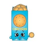 Shopkins Season 2 #2-077 Blue Chris P Crackers (Rare)