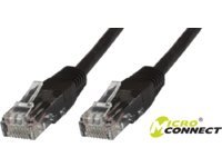 Microconnect UTP CAT6 0.2m Network Cable (0.2m, Cat6, U/UTP (UTP), RJ-45, RJ-45, Black)