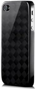 monCarbone BD002MI Black Diamond Case for iPhone 4/4S - 1 Pack - Retail Packaging - Midnight Black