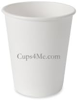 Paper Cup 8oz for Hot Drinks White / 1000 ct. for Tea &amp; Coffee