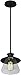 GLOBE Electric 64847 Nate 1-Light Pendant, Oil Rubbed Bronze, Clear Glass Shade