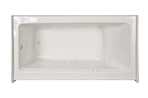 Jacuzzi J1S6032WRL1XXW 60" x 32" Signature Three-Wall Alcove Whirlpool Bathtub with 6 Jets, Air Controls, Tiling Flange, Skirt, Right Drain, and Left Pump - Thumbnail 6