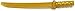 Lego Minfigure Weapon: Pearl Gold Katana Sword