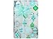Blue Baubles Metallized Wrapping Paper Roll - 24 Inch Wide x 15 Feet Long