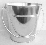 6 pack , Galvanize Metal Bucket 7.5 x 7.5" total For 6 pc click and pick color and size.