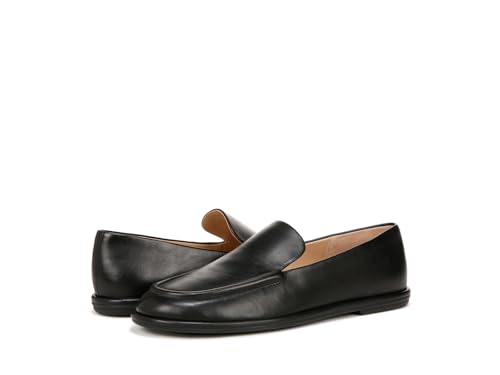 Vince Womens Sloan Flexible Slip On Loafer Black Leather 8 M