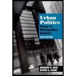 Urban Politics : Power in Metropolitan America, Ross, Bernard H. and Levine, Myron A., 0875814336