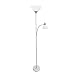 Simple Designs Home LF2000-SLV Simple Designs Floor Lamp with Reading Light, Silver