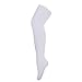 HDE Girl's Stockings Microfiber Opaque Footed Kids Tights (White, Small)