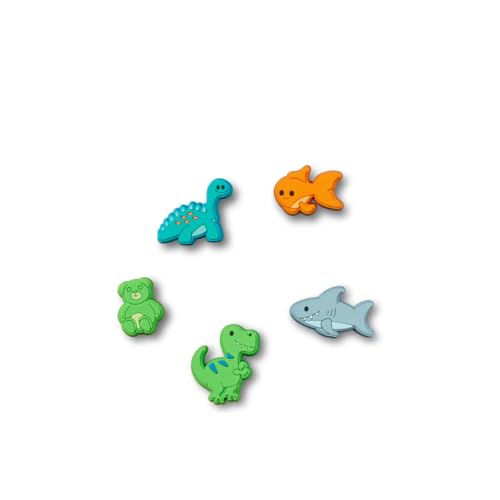 Crocs Paquete de 5 dijes unisex de dibujos animados para zapatos, talla única, multicolor, Talla única