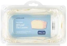 40 Lakeland Baking Parchment 2lb Loaf Tin Liners - Family-Sized Bakes Oven Safe Up to 230°, White, 19 x 9 x 6.5 centimeters - Image 4