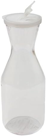 Crestware DP1 Polycarbonate Decanter with Lid, 1 L, Clear