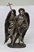 PTC 11.25 Inch Archangel Saint Barachiel with Staff Resin Statue Figurine