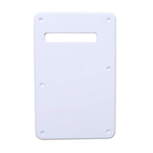 Musiclily Guitar Strat Back Plate for Fender USA/Mexican Standard Stratocaster Modern Style, 1Ply White โ image 1