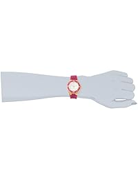 Invicta 1619 Ángel de la mujer esfera blanca correa de silicona color morado