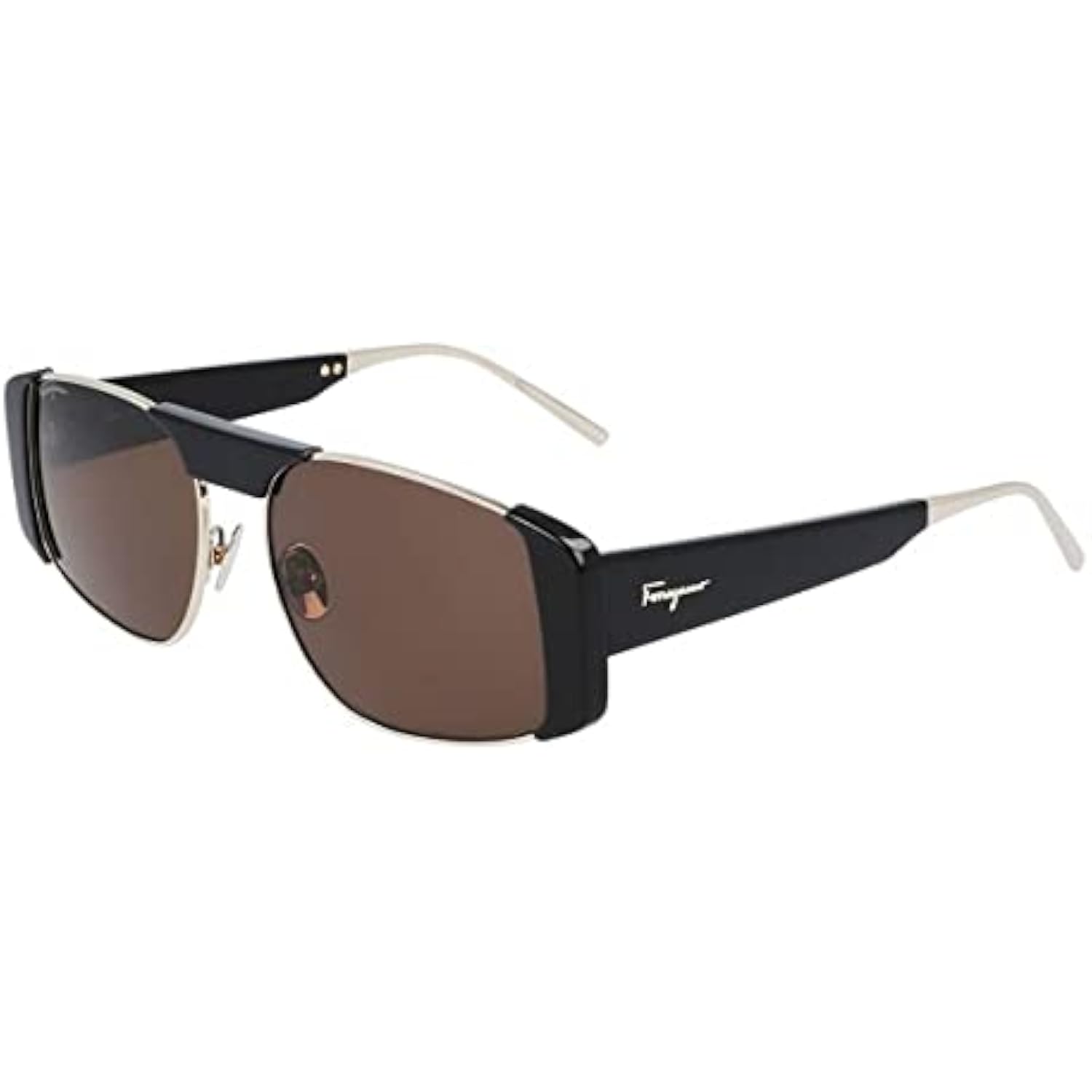 Salvatore Ferragamo N/A Sunglasses Acetate/Metal Square Rectangular frame sunglasses - Men | Ferragamo main image 3