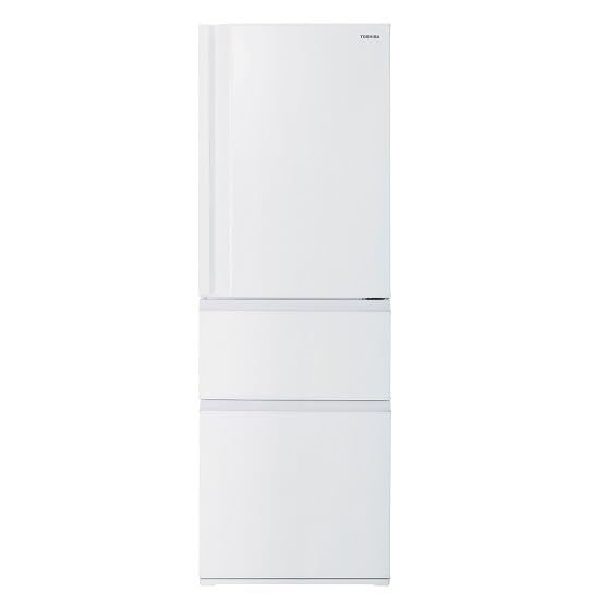 東芝 冷蔵庫 幅60.0㎝ 356L GR-W36SC(WU) 3ドア 右開きタイプ 野菜室がまんなか 自動霜取り Ag+低温触媒 除菌 脱臭 3段冷凍室 2024年モデル マットホワイト商品画像
