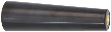 1 1/8 dia., 5/16-18 thds., Oval/Tapered Plastic Knob w/Black Brass Insert (1 Each)