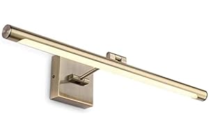 Joosenhouse Modern LED Picture Lights Dimmable 24.4" Inch Antique Bronze Picture Lighting for Paintings Swing Arm with Rotatable Sconces Wall Lamp, 14W (70W Eqv.), Hardwired Connection,Warm White