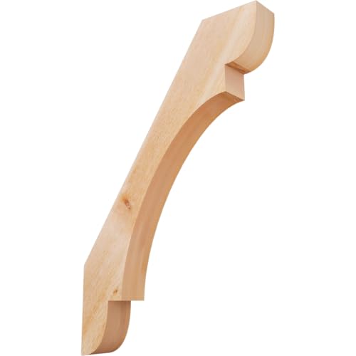 Ekena Millwork BRC04X26X38OLY00RWR 4"W x 26"D x 38"H Olympic Rough Sawn Knee Br…