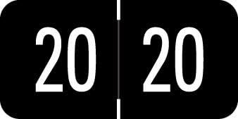 Doctor Stuff - 2020 Chart Stickers, Black, Digi Color Compatible Series Labels, 3/4" x 1-1/2", 1 Roll, 500/Roll