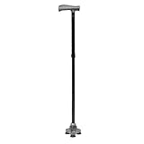 Hurrycane Hurrybright Folding Cane with T Handle, Saw Tooth