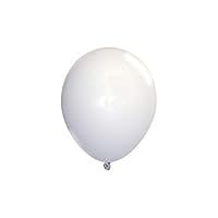 Pastel White Balloon 12" (50 pieces) Great for Decorations Parties Birthdays - BEST QUALITY