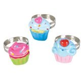 Rhode Island Novelty 36 Piece Kids Mini Cupcake Ring, Assorted