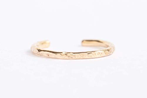 14k Gold Filled Hawaiian Adjustable Open Toe Ring One Size Fits Most