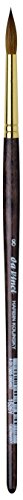 da Vinci Watercolor Series Paint Brush, Round Harbin Kolinsky Red Sable with Black Handle, Size 8 (1526Y-08)