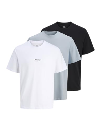 Jjesoho Lot de 3 t-Shirts à col Rond