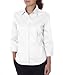 Van Heusen V0527 Ladies' 3/4-Sleeve Dress Twill Button Down Shirt