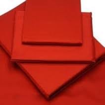 Percale king size fitted sheet in Red size 150 x 200 Our Lowest Price Ever
